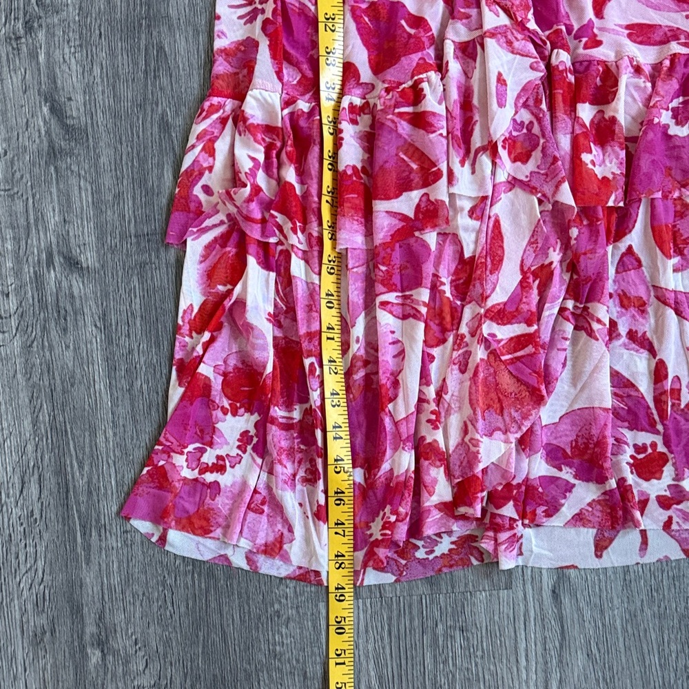 Kathy Ireland Vibrant Pink Floral Midi Dress - Picture 10 of 10